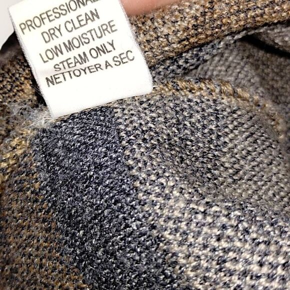 Vtg Jack Leftcourt Mens Sweater Sz XL Pullover Blue Brown Geometrics‎ 80s Preppy - Picture 8 of 13